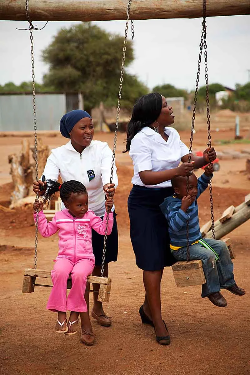 In South Africa, CARE supports a facility that cares for HIV positive children and HIV orphans. 