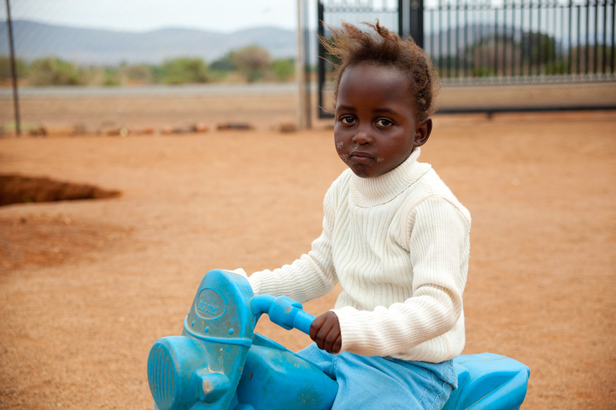 In South Africa, CARE supports a facility that cares for HIV positive children and HIV orphans. I just love the look on this girl's face!