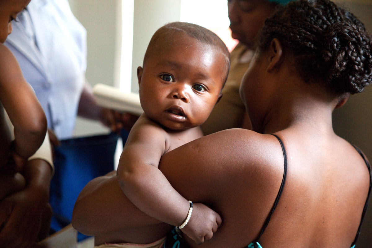 I worked with CARE in Madagascar capturing the various projects they support in the eastern region. We stopped at a rural clinic where babies were being immunized and weighed. This little guy was waiting his turn.