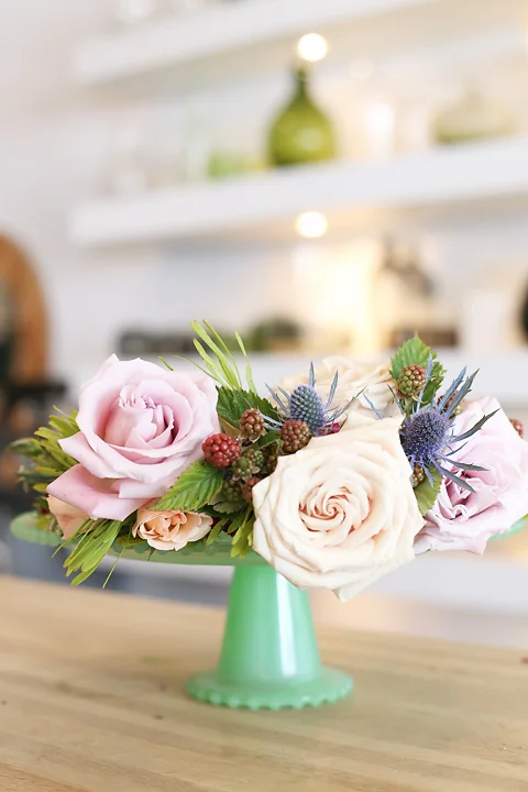 Jill's dreamy flower crown is complete!