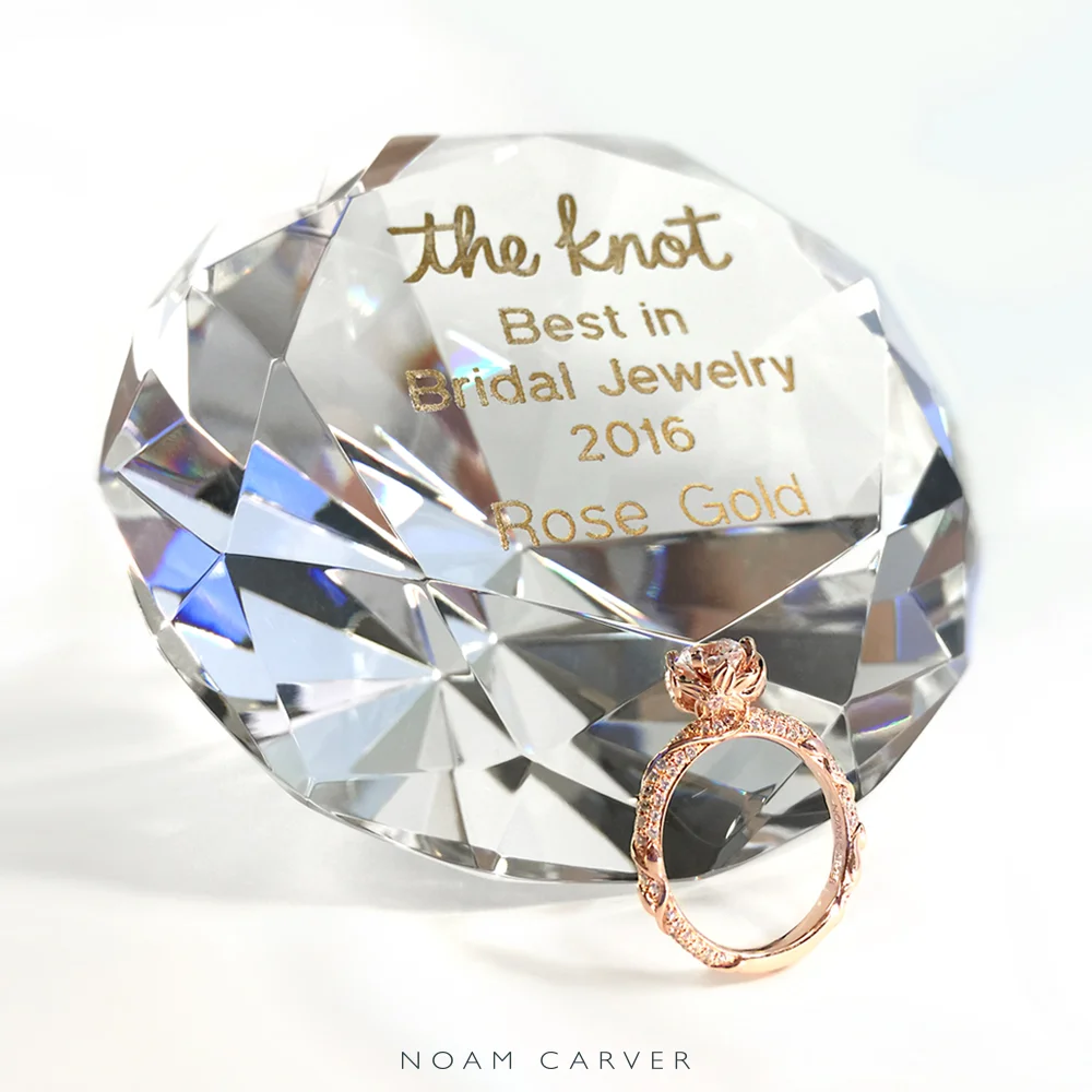 Noam was recently awarded the Best in Bridal Jewelry 2016 in the Rose category by The Knot.