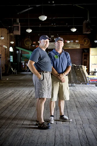 Ypsi Project : Stephen and Kevin Kerr (by ericarhiannon )
Stephen and Kevin Kerr were born and raised in Ypsi. Kevin is a retired teacher form Ypsi Public Schools and currently owns both the Dairy Queen in Ypsi and A2. Stephen teaches art to the 5th and 6th graders in Saline. Both are very active in the community through The Heritage Festival , Friends of the Freight house and Gus Macker basketball tournaments .