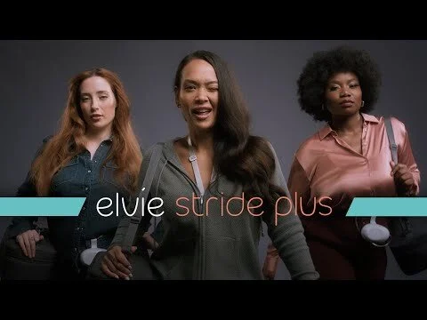 Elvie Stride Plus - Ultra-quiet, hands-free breast pump with 3-in-1 bag