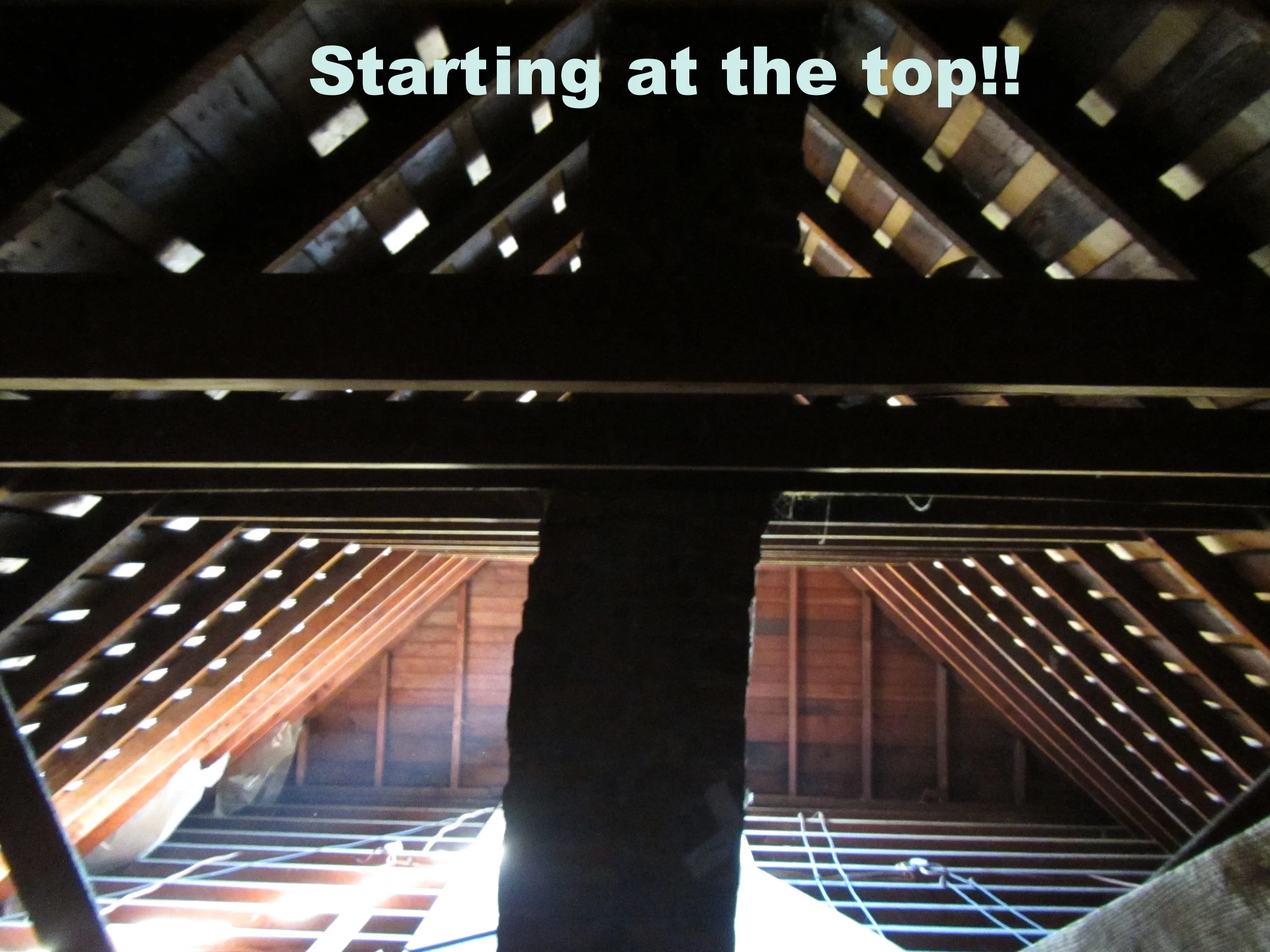 Starting from the top!