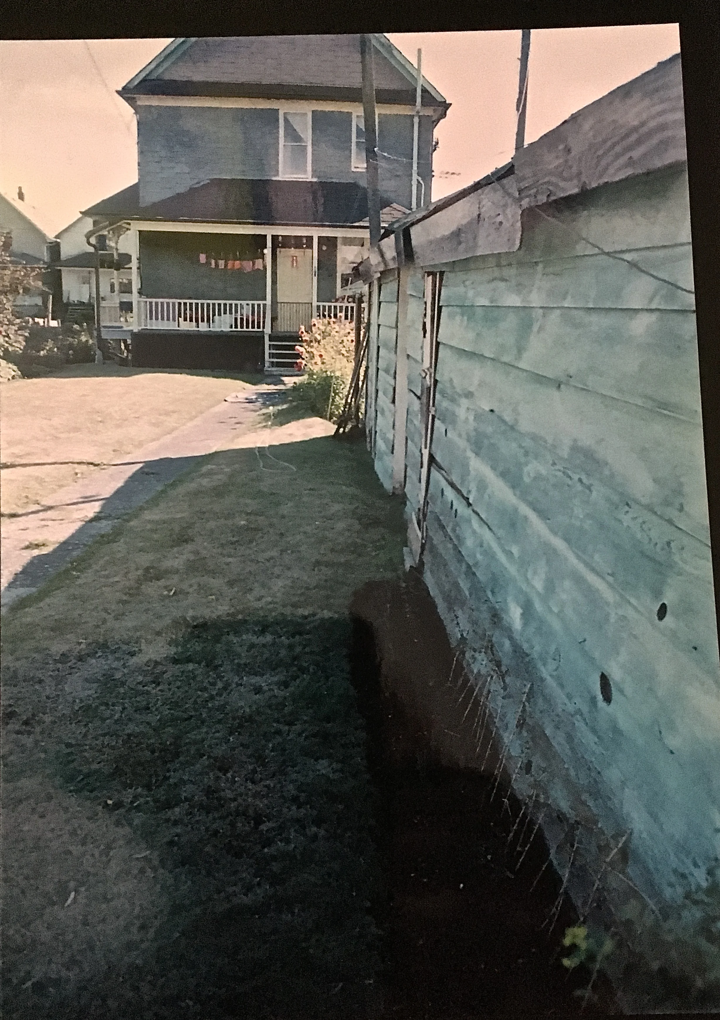 ...love the beautiful tonality of the shed that is no longer there.