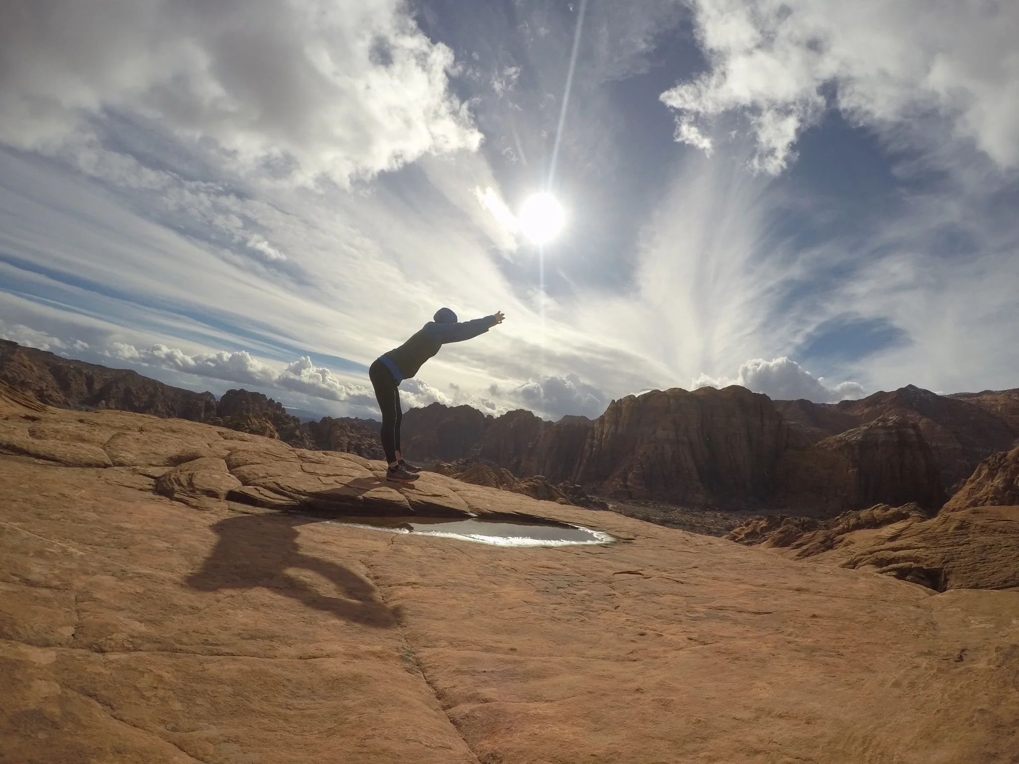 Heidi practicing Foundations, a large part of her work as a body healer. Photo by Caleb Ransom.