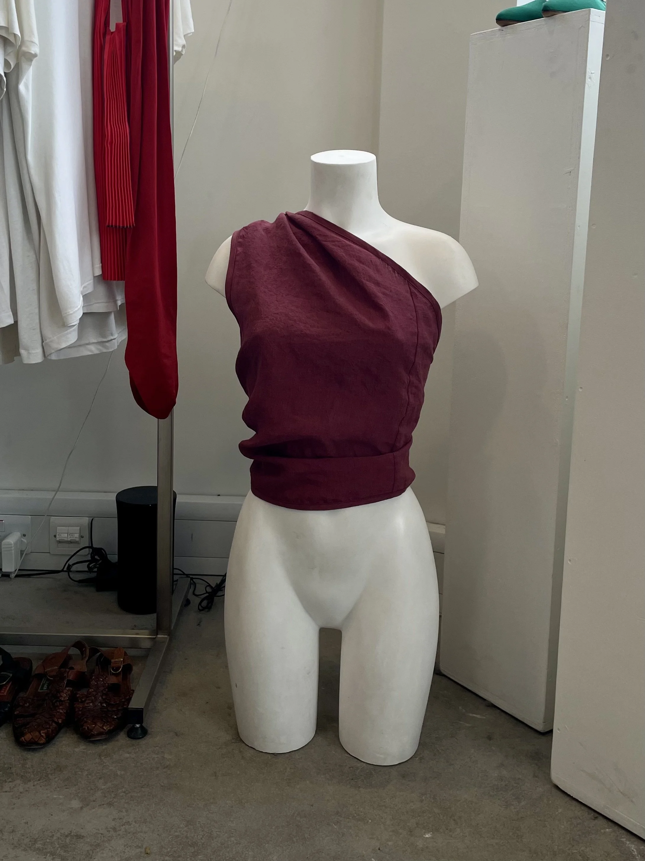 Made to order - Delly top - Wine linen