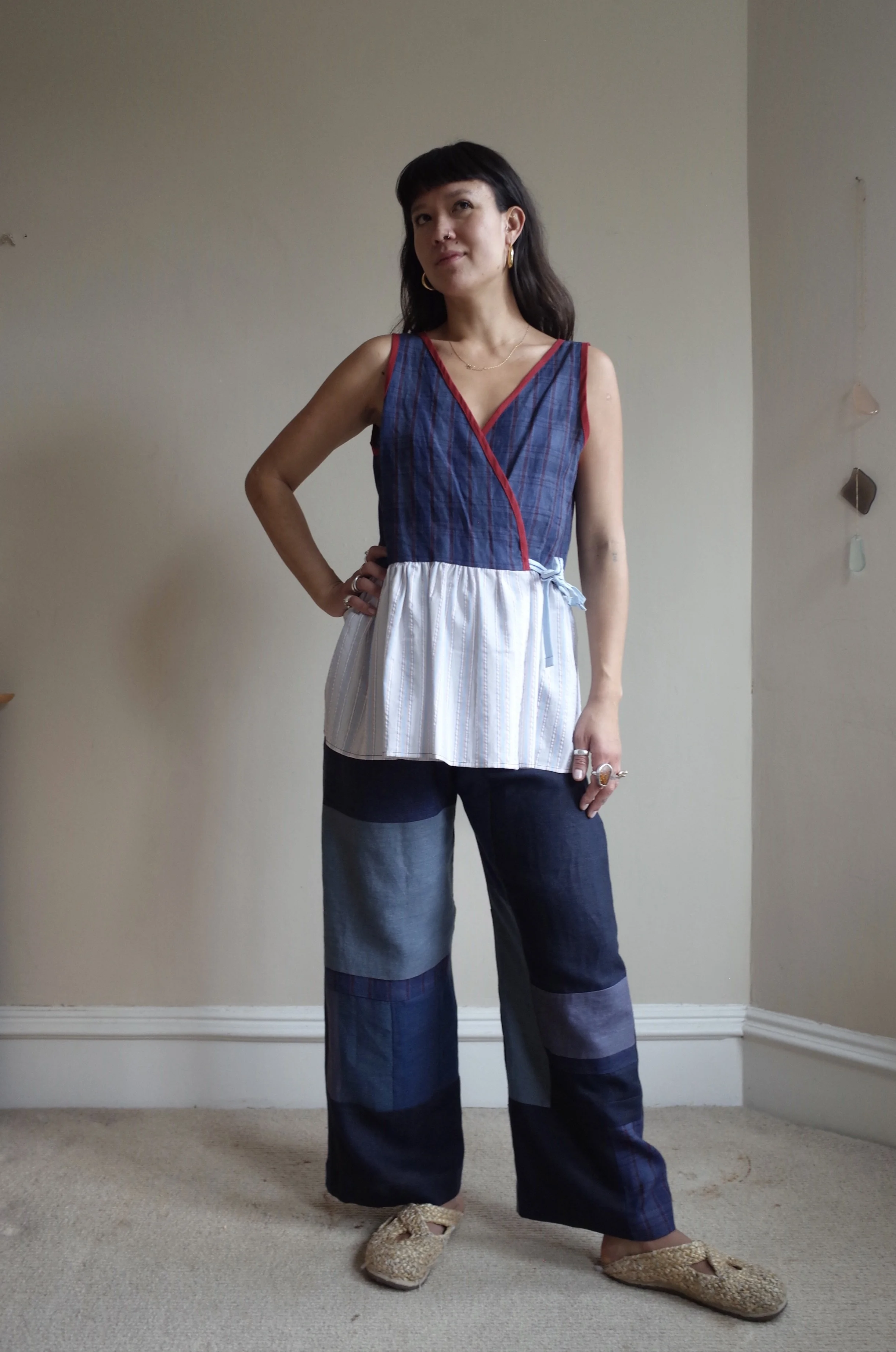Sam top - mixed cotton & linens
