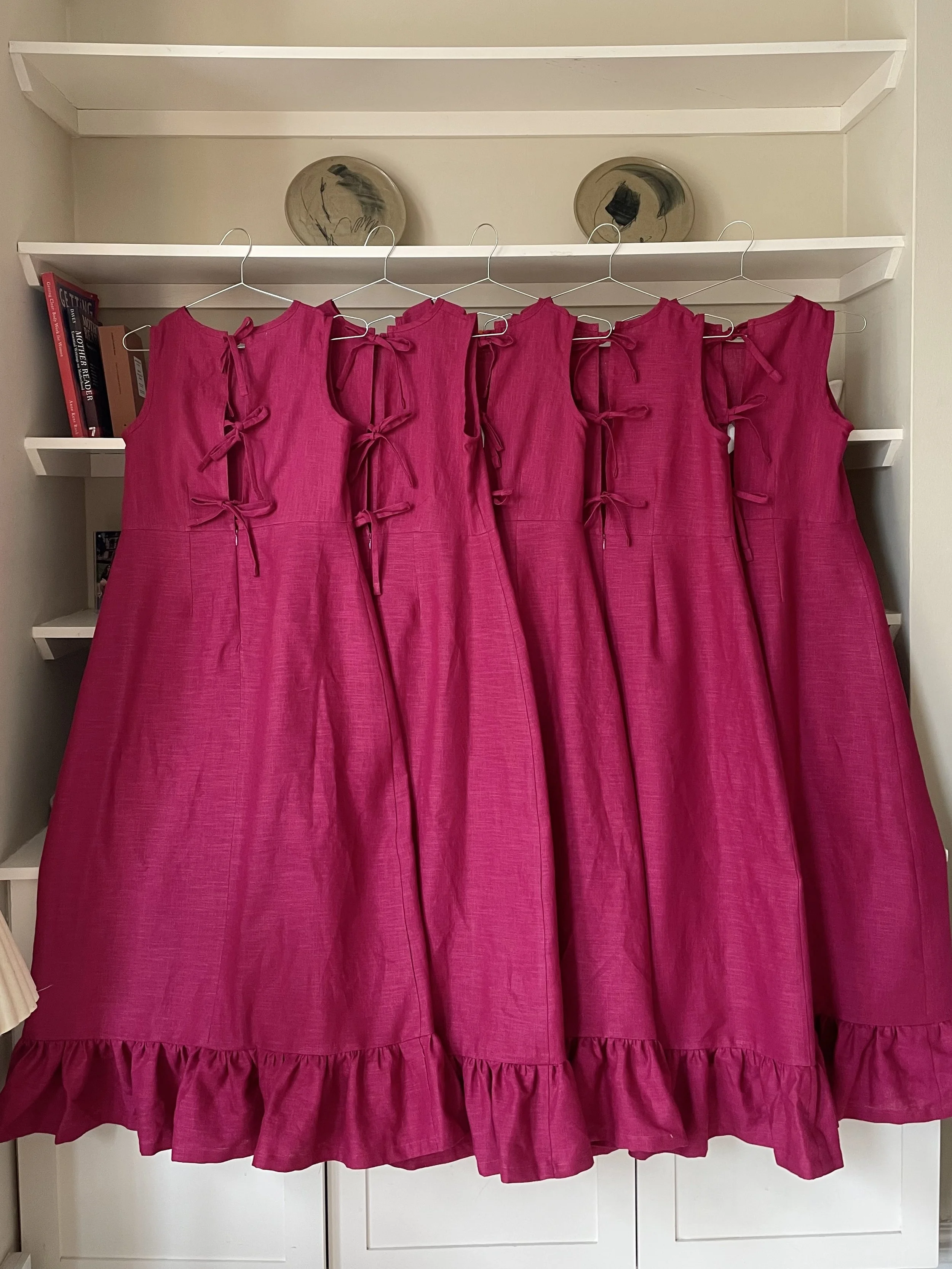 Made to order - Vita dress - Raspberry