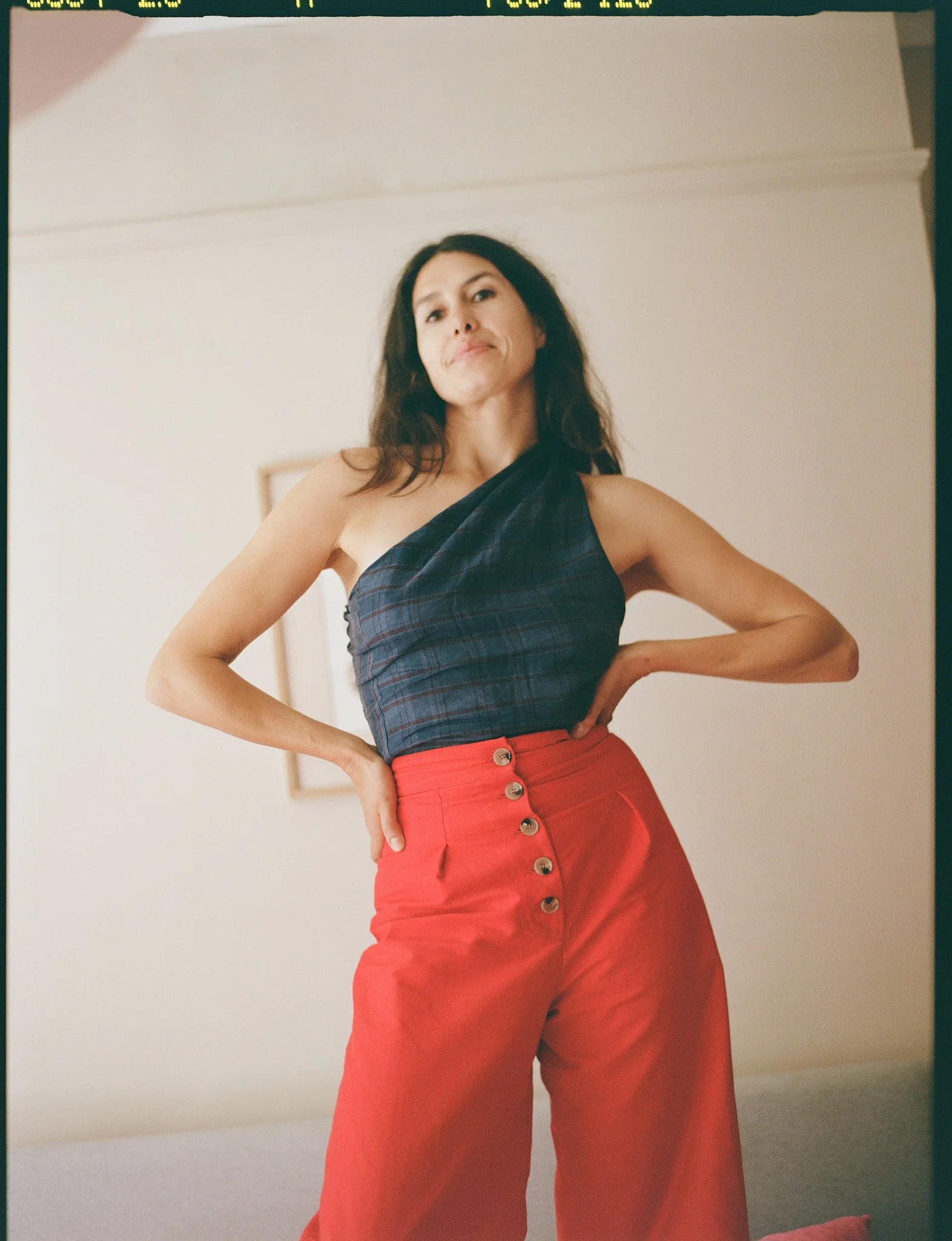 Pre Order (opens 7th Feb) - Sian trousers - Red cotton