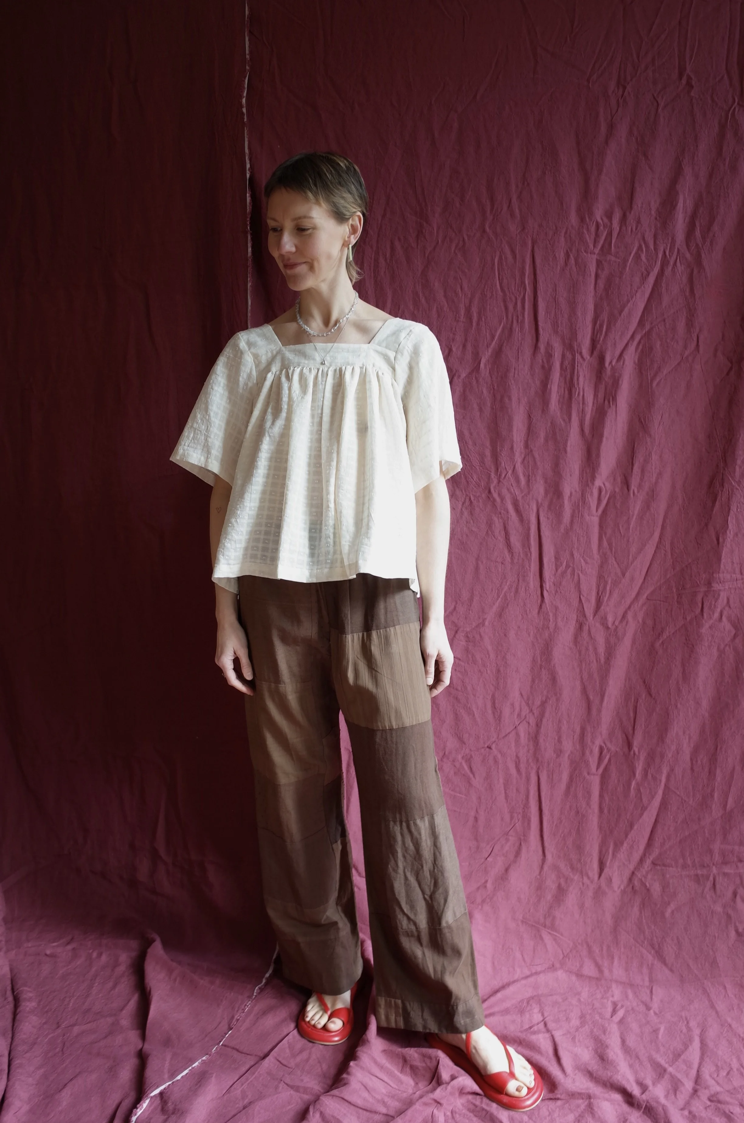 LAST PAIR - Patchwork/dyed trousers