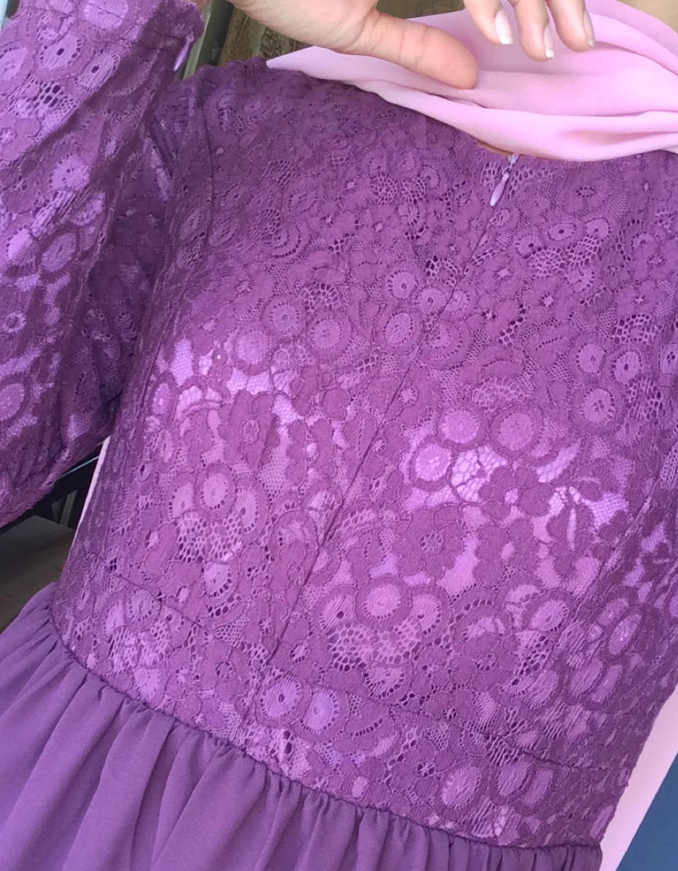 A discreet zipper is functional without taking away from the style of the dress.