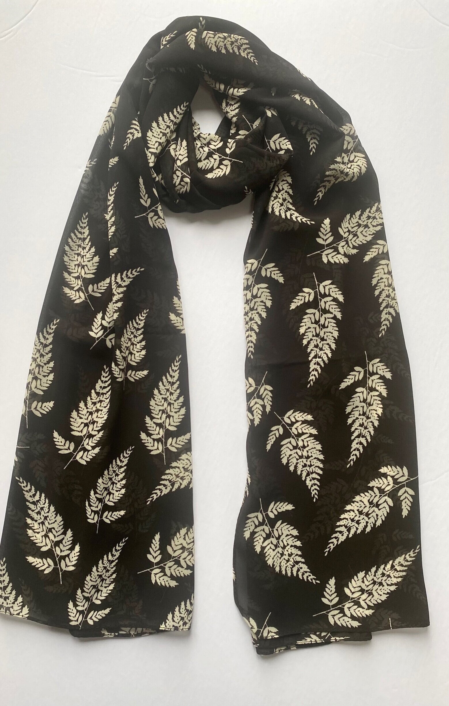 Fern Print Chiffon Hijab 