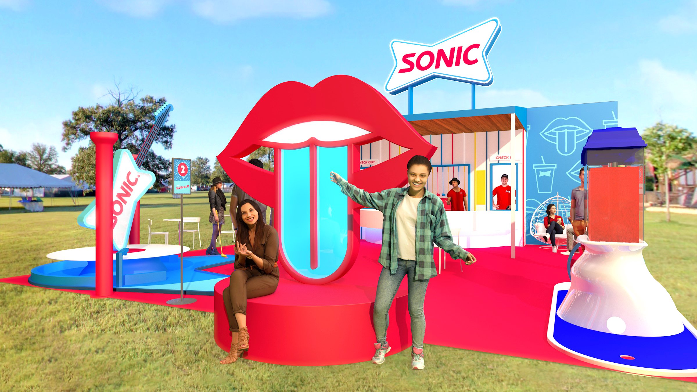Sonic Mini Golf & Slushy Experience at Bonnaroo Music Festival: Manchester, TN