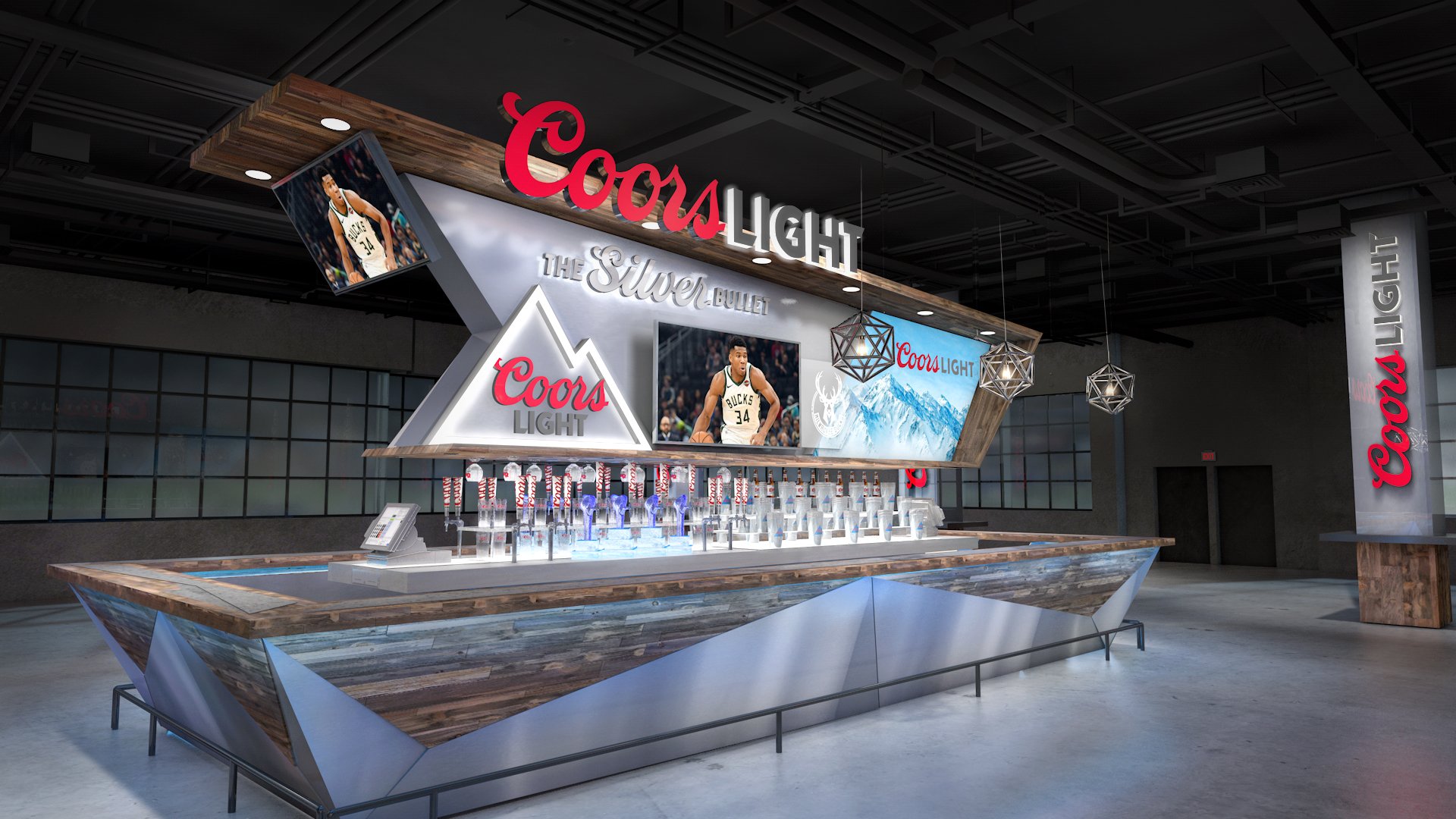 Coors Light Permanent Spaces: Concept Sketch
