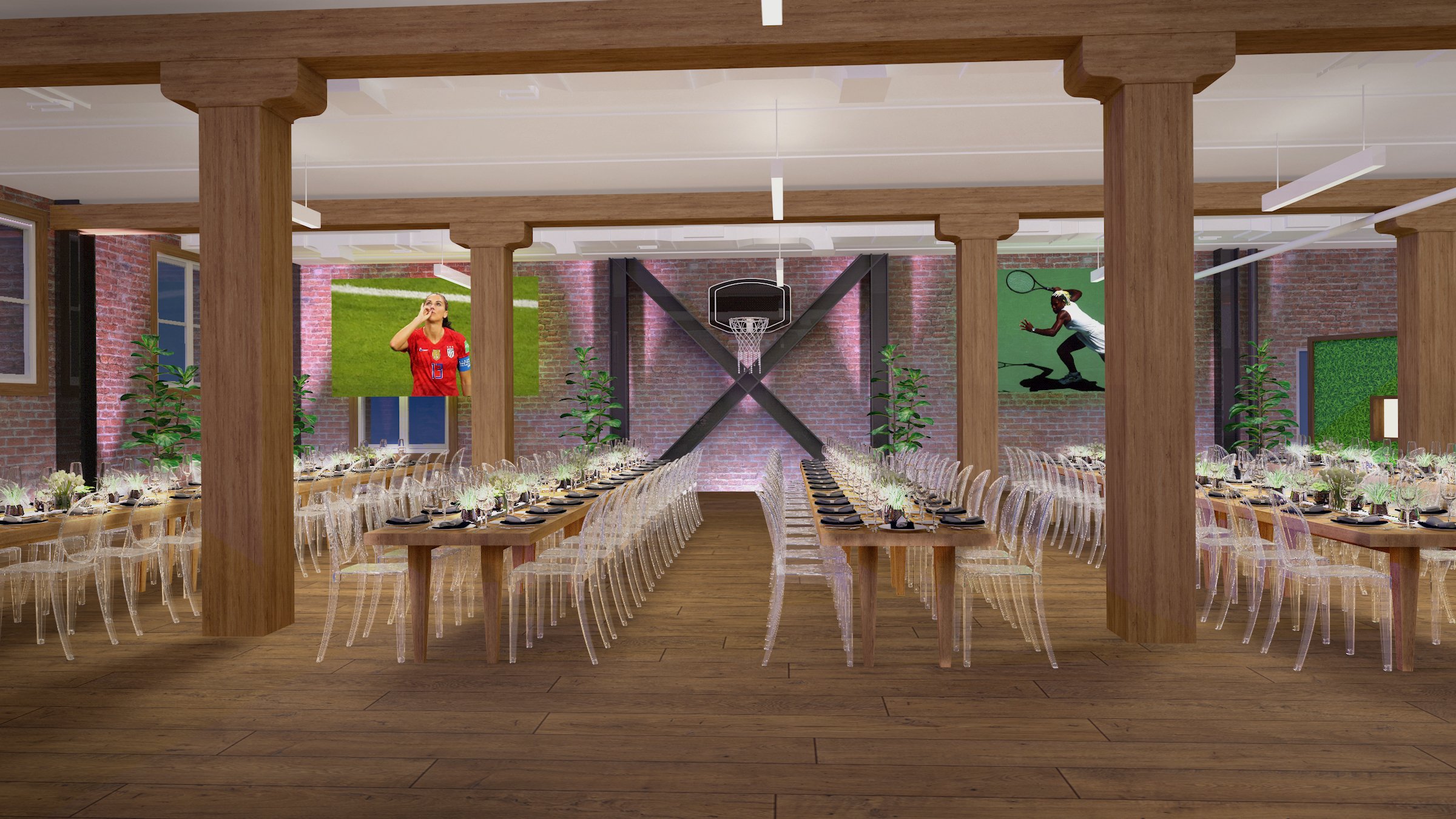 NIKE HER Event: Dinner Space