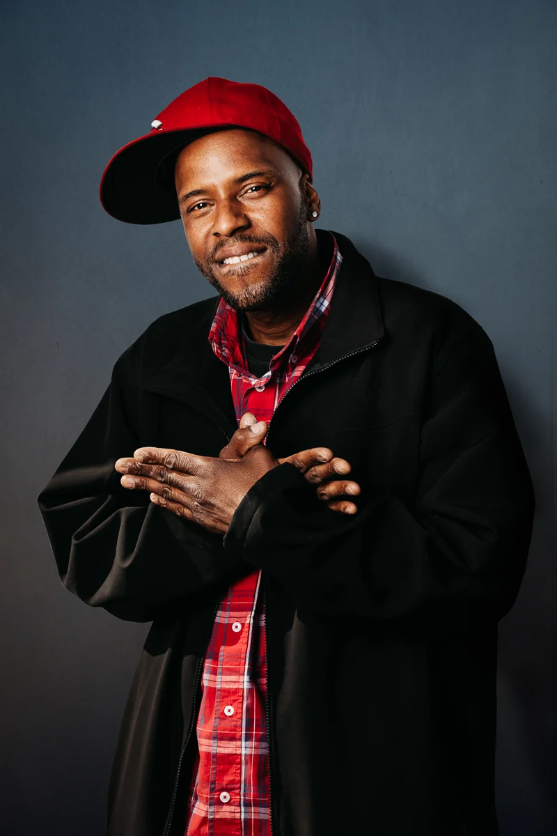 Portrait of a rapper by Seattle editorial portrait photographer Olli Tumelius. Editorial and commercial photography in Seattle