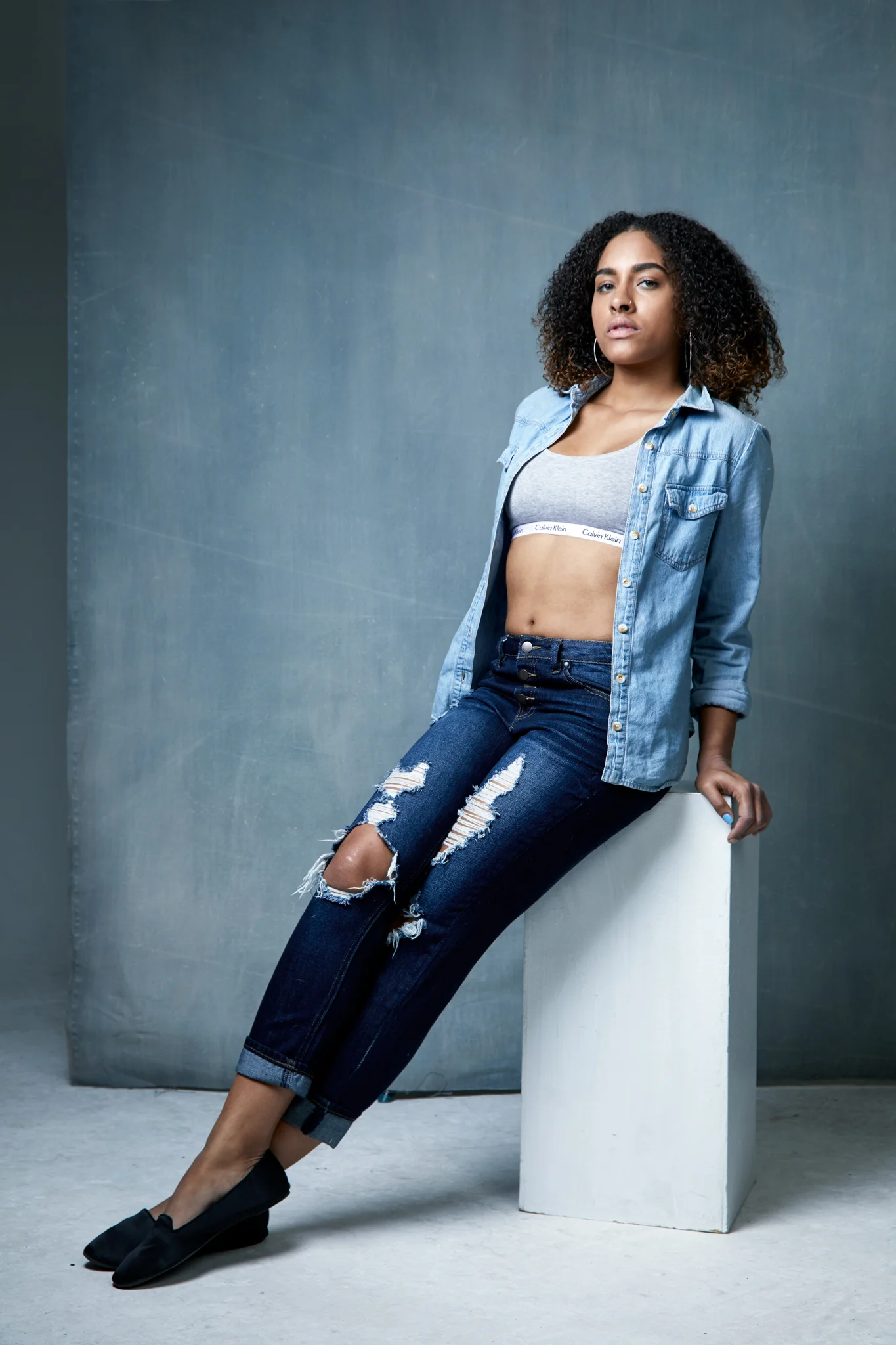 Editorial portrait of a model by Seattle photographer Olli Tumelius.