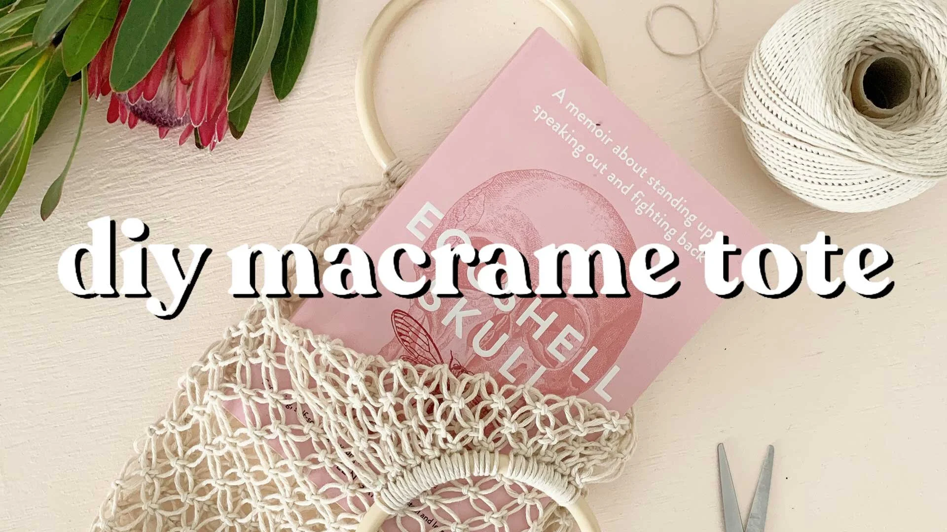 macrame tote bag diy