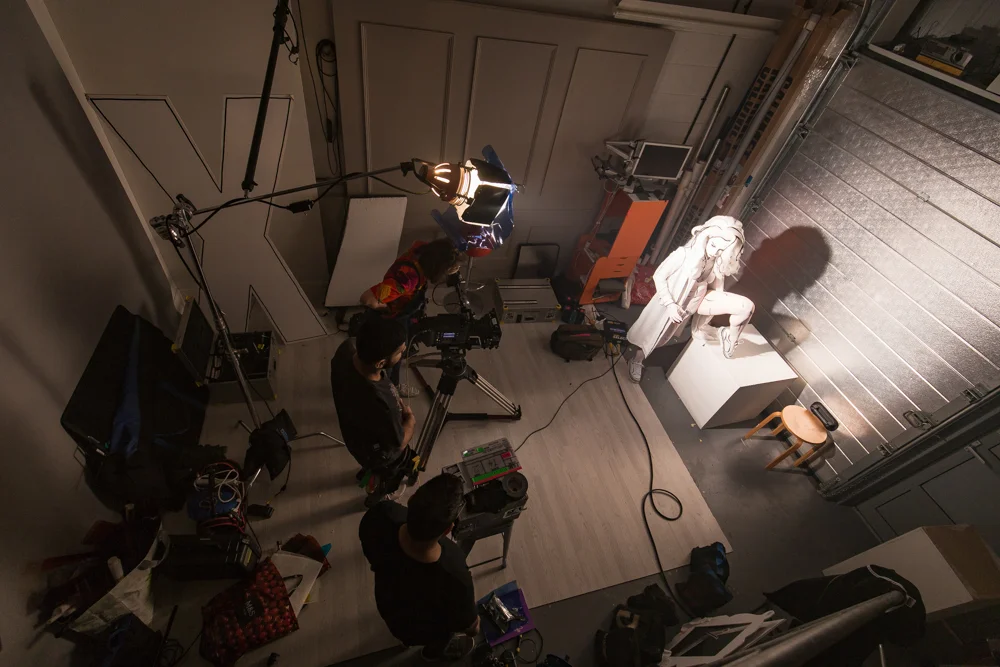 Elle Exxe video shoot BTS by Ian Wallman