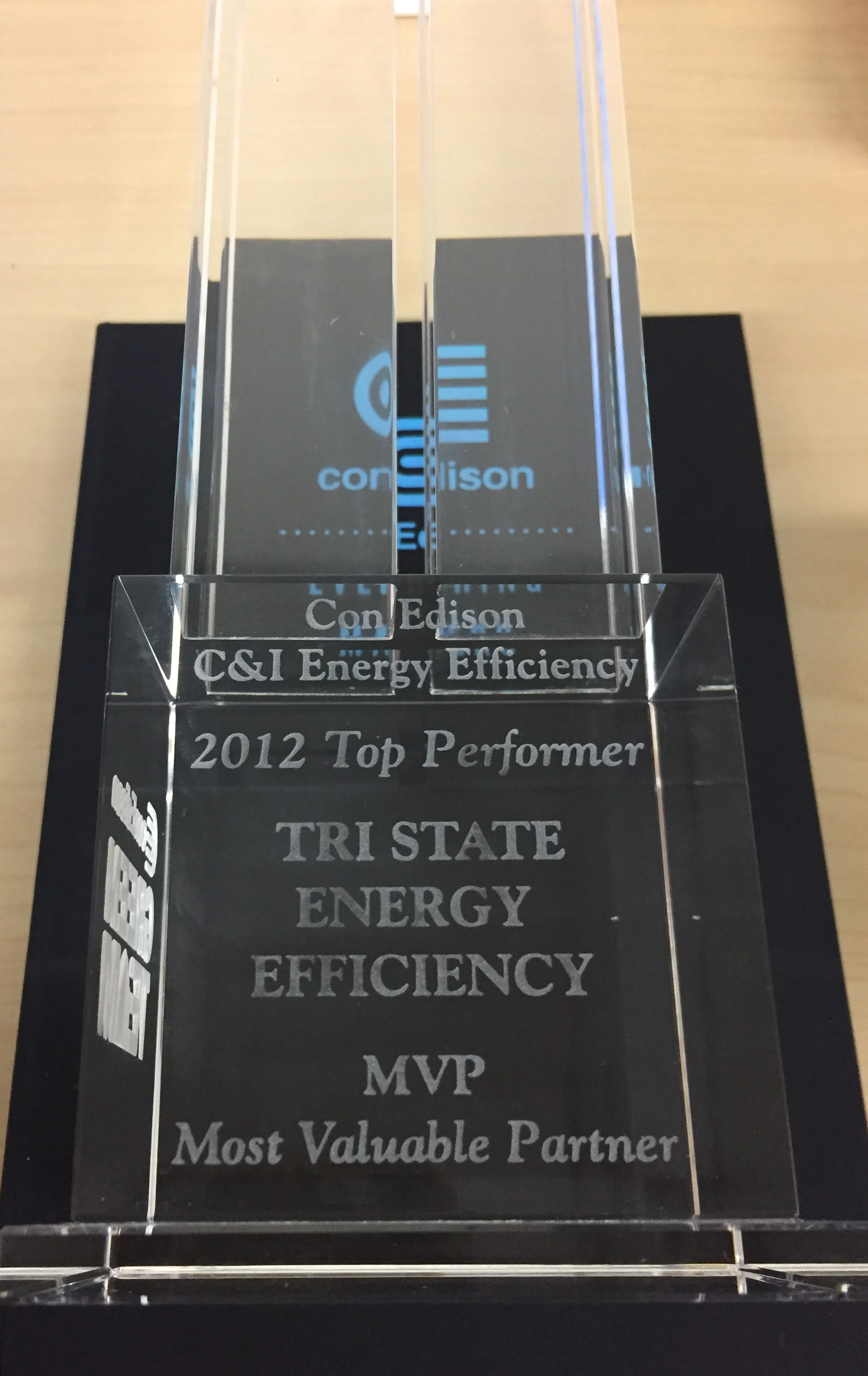 Con Edison C&I Top Performer 2012 Award Winner