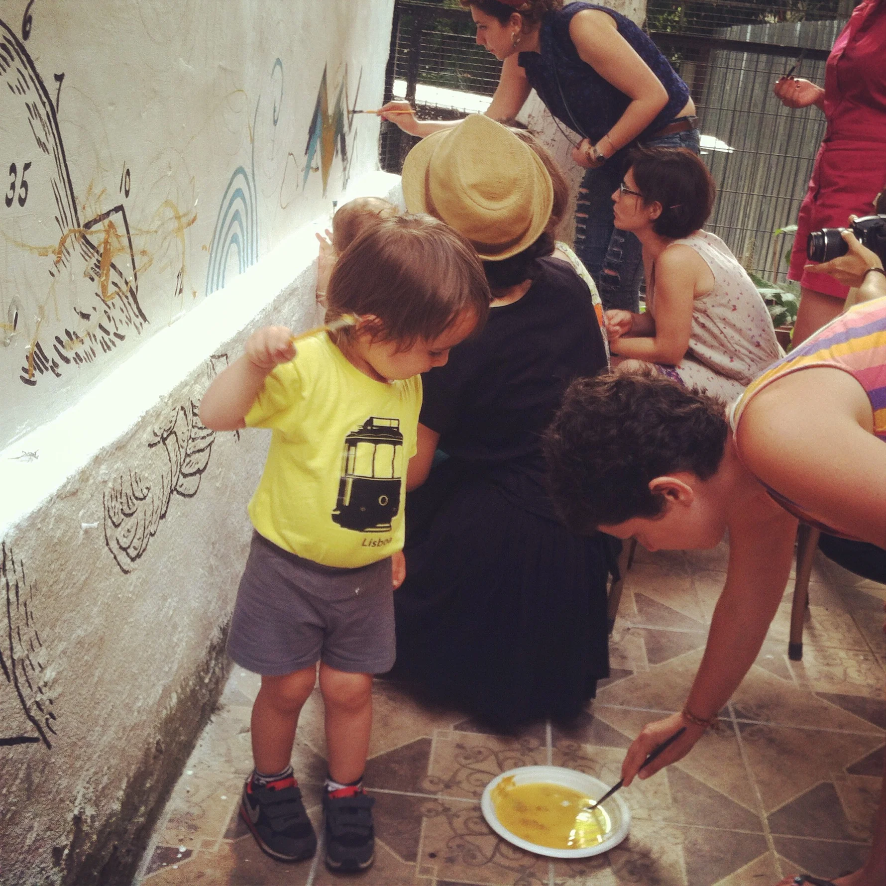 mural: "object: animal + patterns"