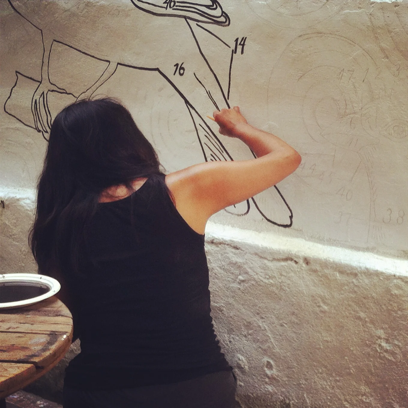 mural: "object: animal + patterns"