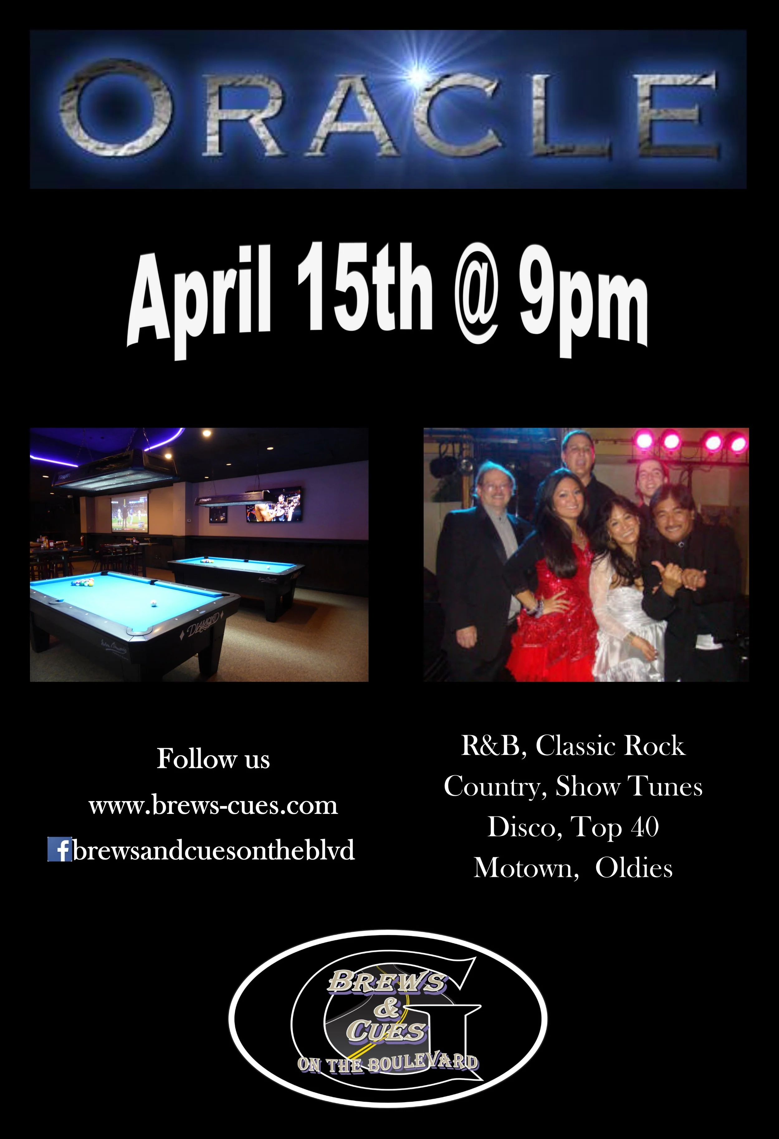 Oracle returns to Brews April 15th