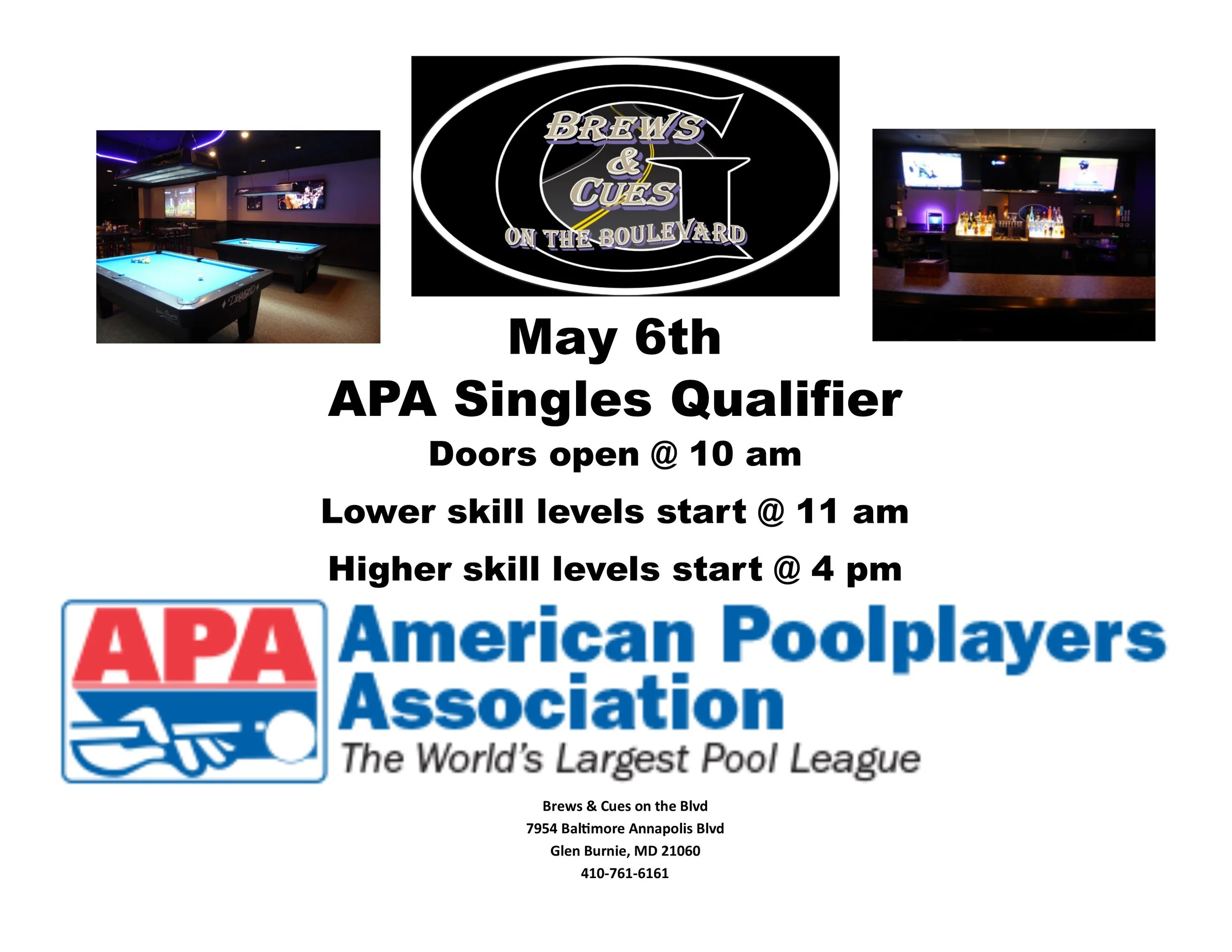 APA Singles Qualifier