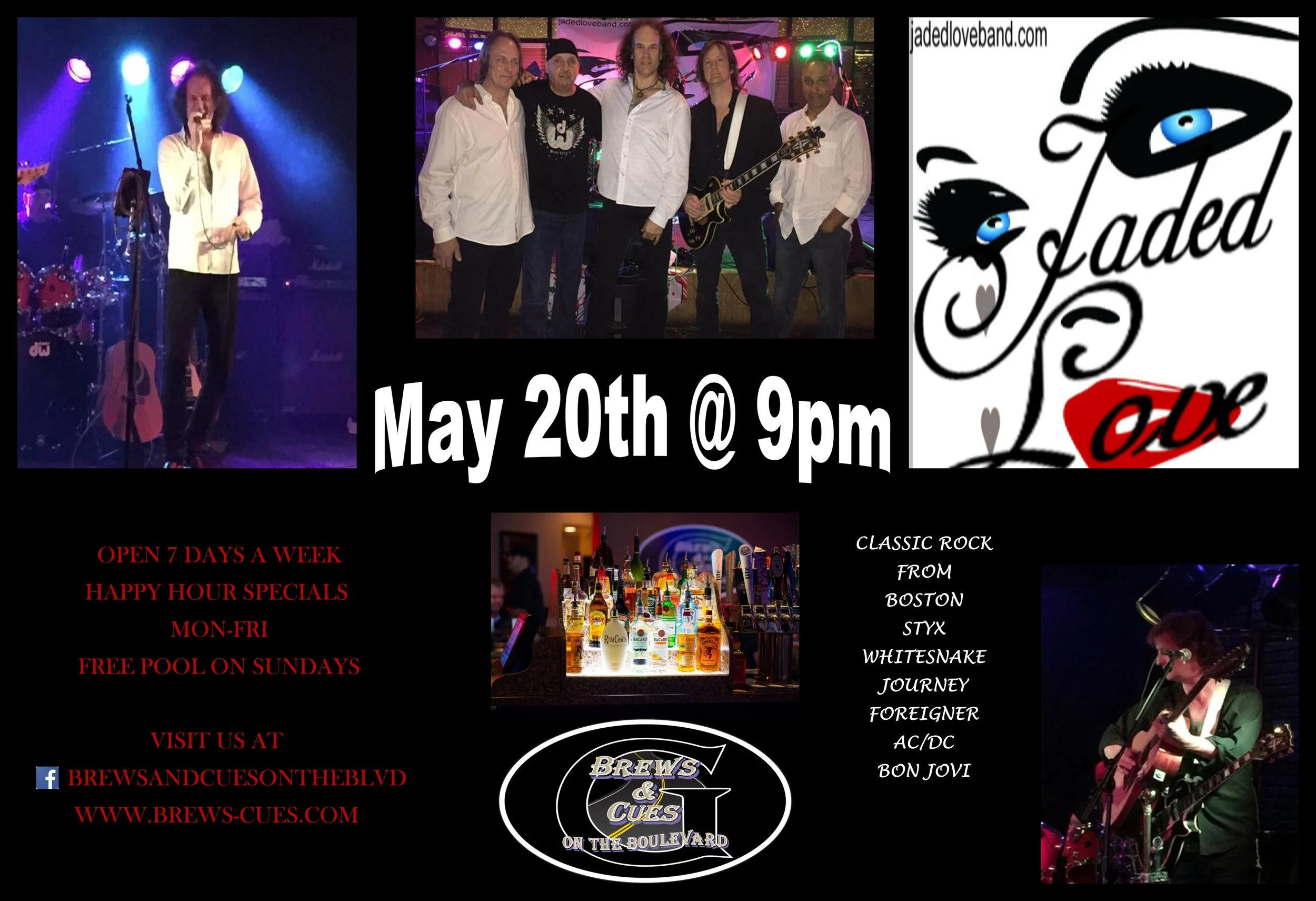 Jaded Love here again for a great night