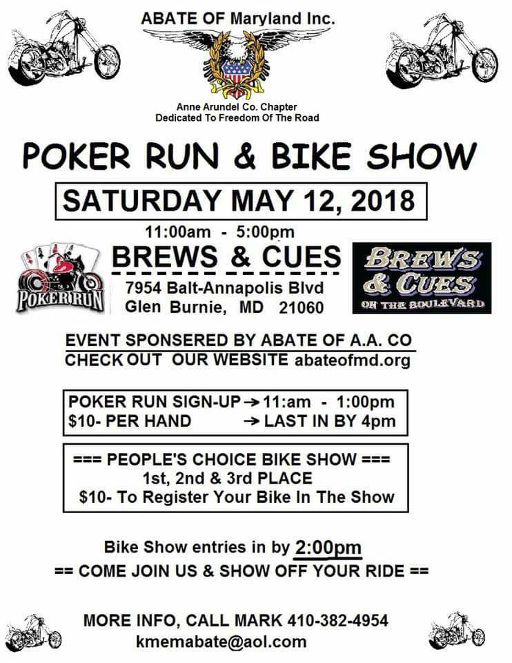 ABATE Poker Run