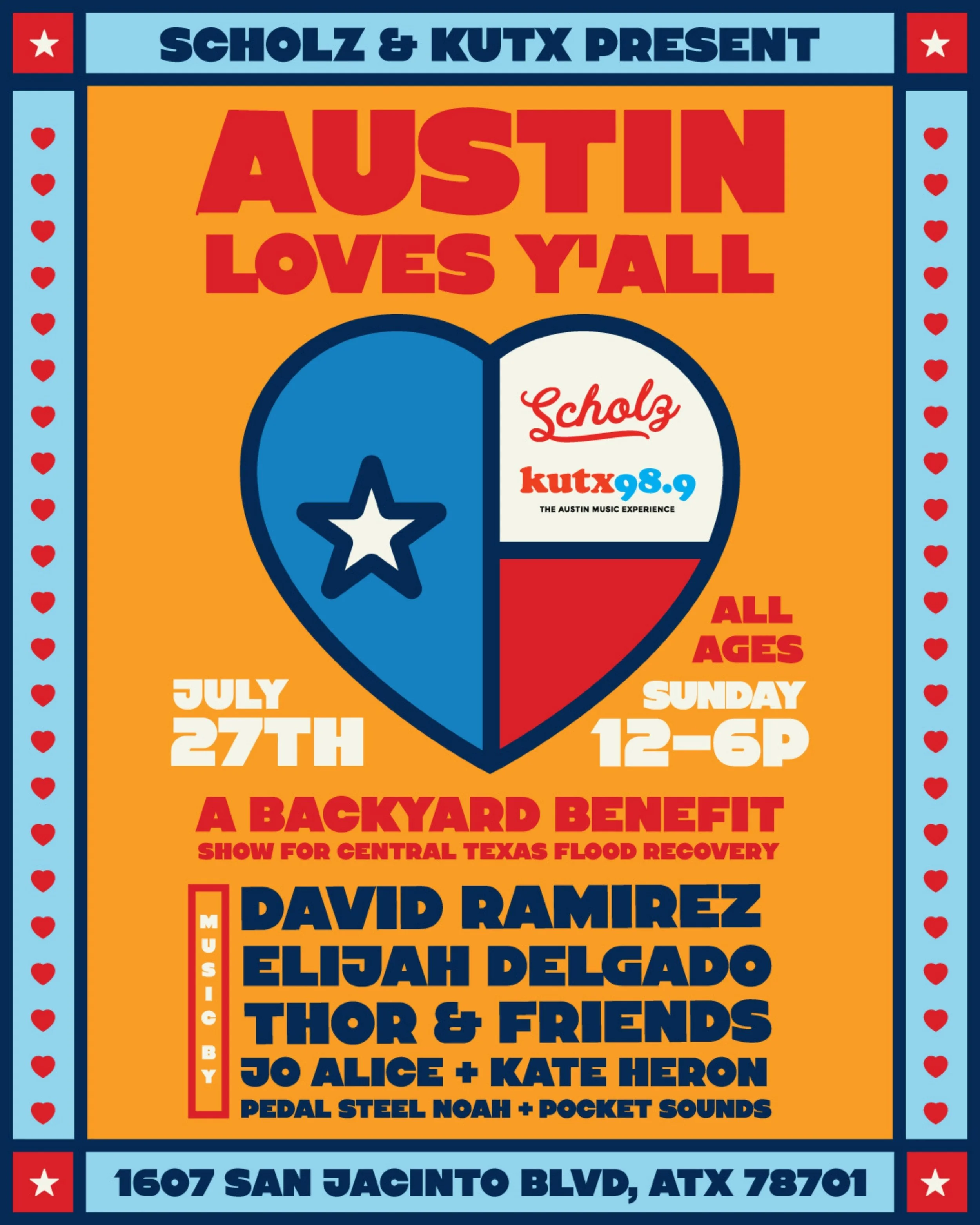 A Backyard Benefit for Central Texas Flood Relief @ Scholz Garden July 27