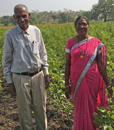 Raphael and Tashila Bhuria on their farm.