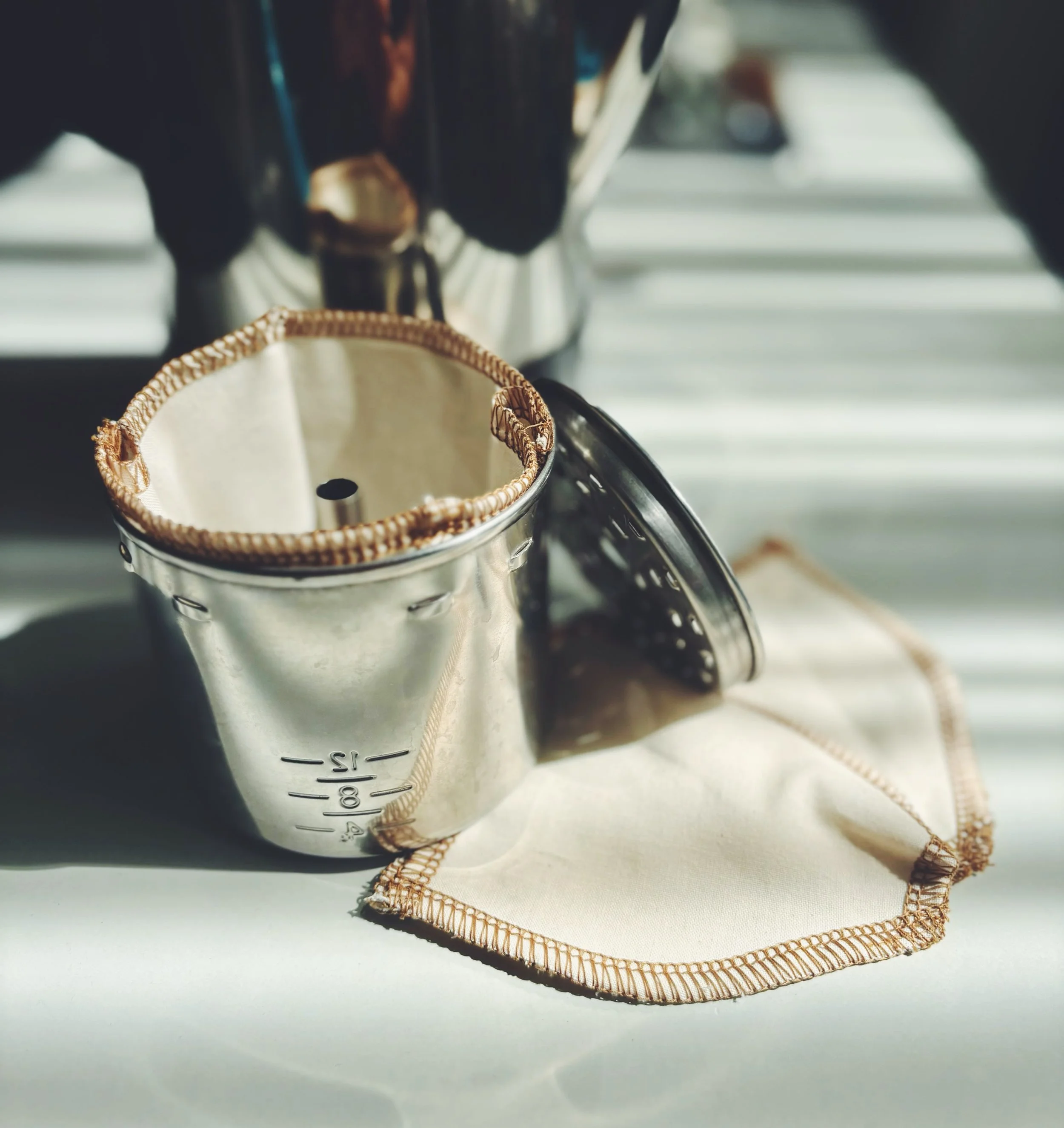 ☕ Percolator people, we&rsquo;ve got you covered.
Some like the wrap around, Some like a basket. We make both.

Our reusable organic cotton CoffeeSock percolator filters are made for the folks who still love a good old-fashioned pot of coffee. No pap
