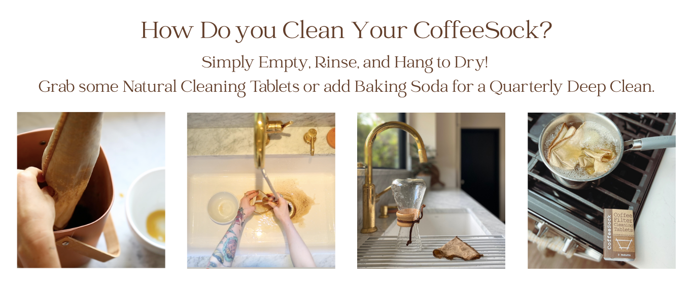 how to clean your coffeesock filters