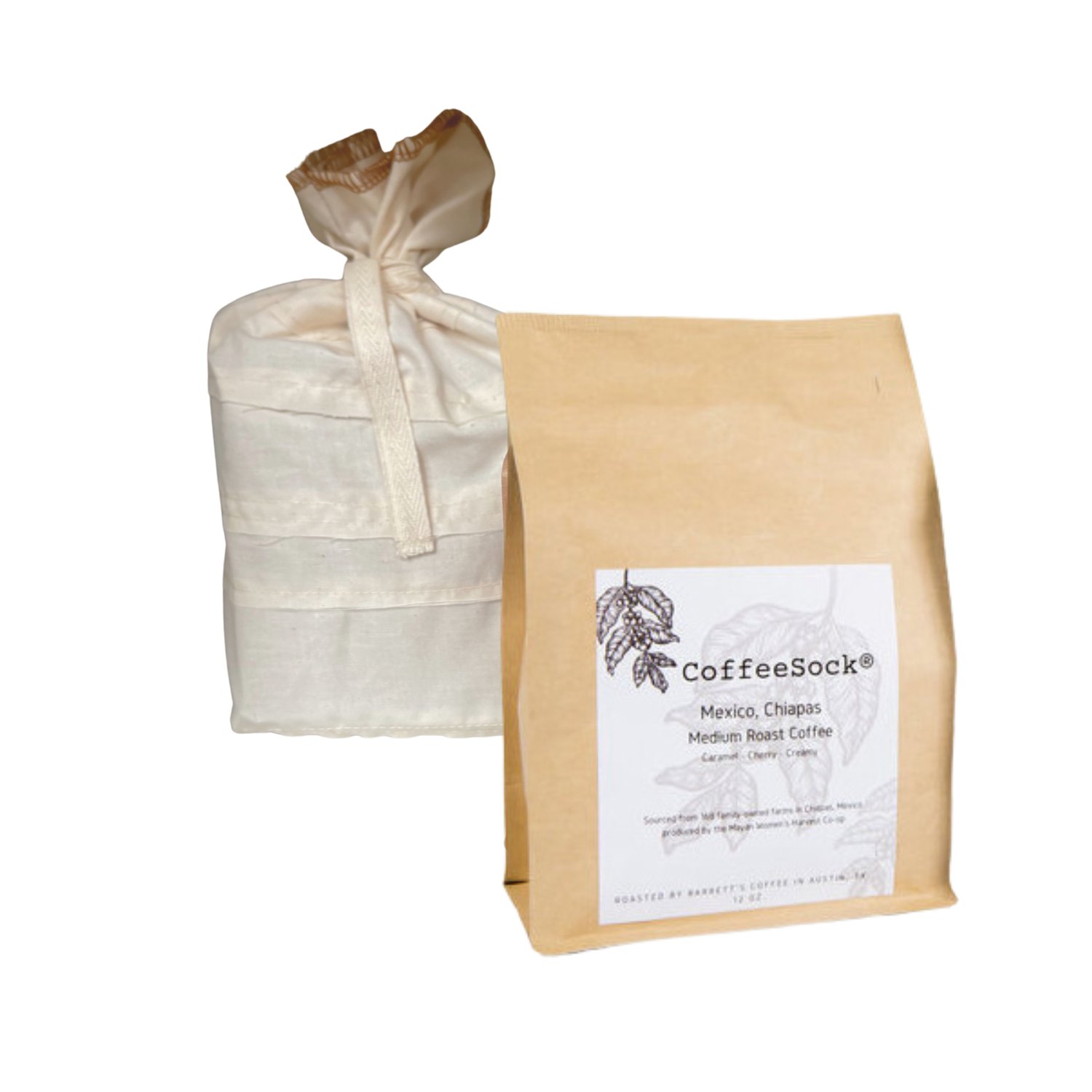 CoffeeSock Coffee Blend Roasted by Barrett's Coffee 12 oz.