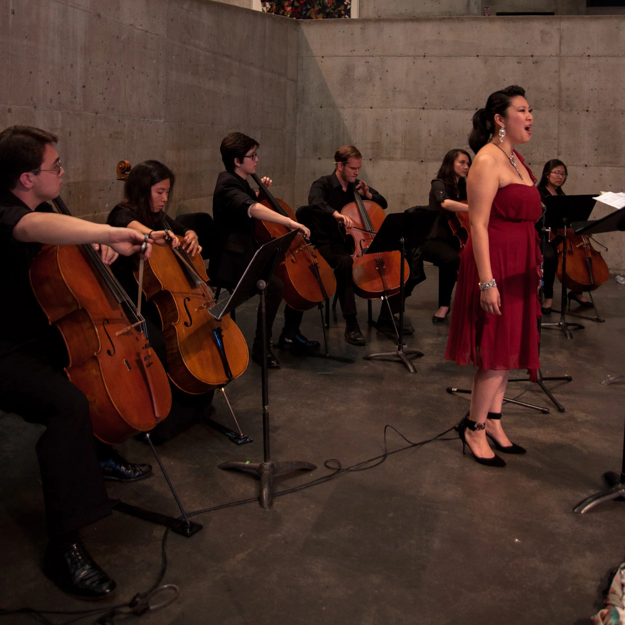 Villa-Lobos' Bachianas Brasileiras no. 5 with Celli@Berkeley. Berkeley Art Museum.