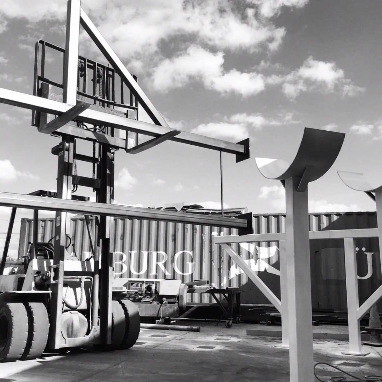 Plumbing Support Stands for Nland Surf Park