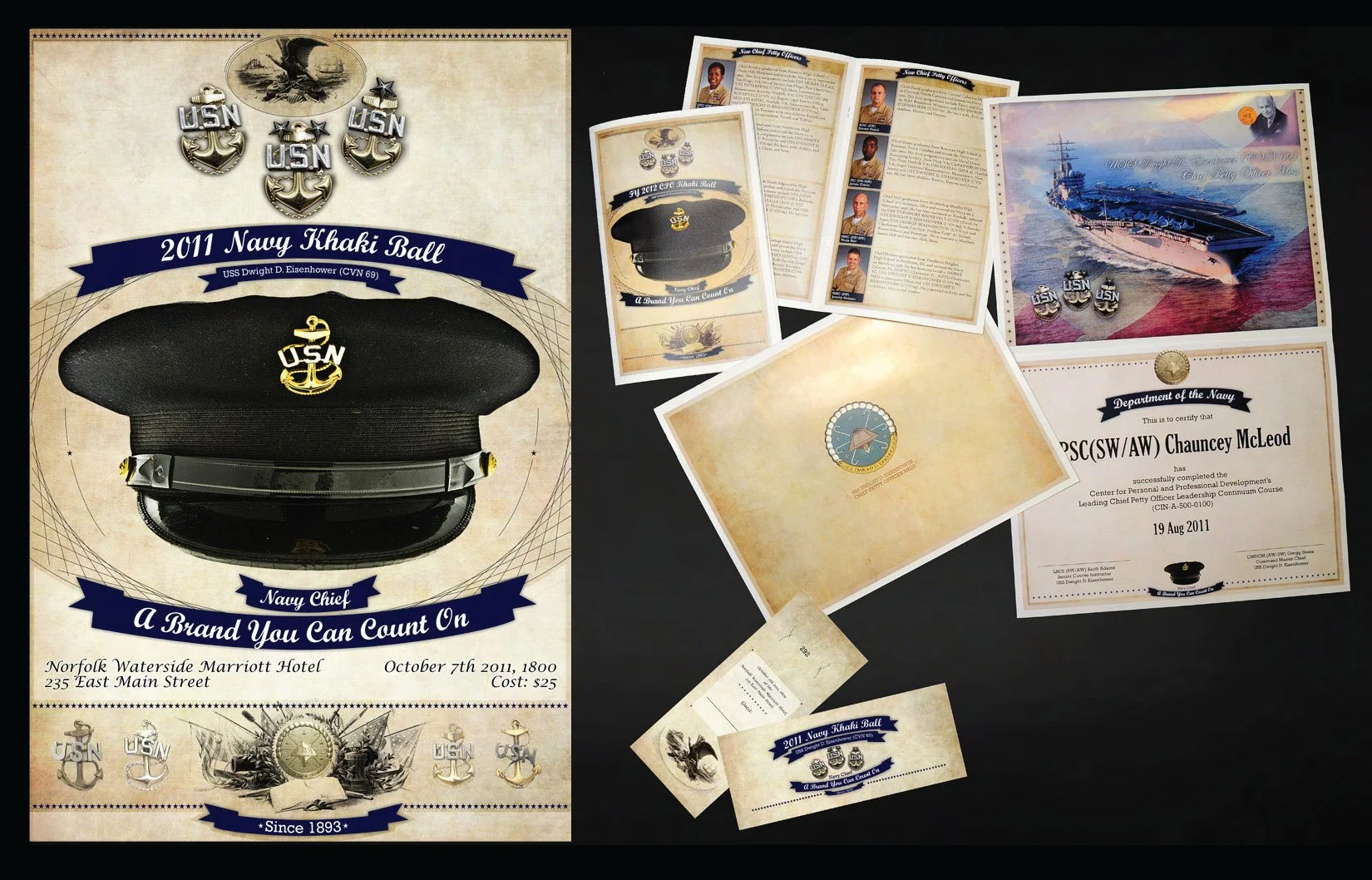 Khaki Ball Event Program Products