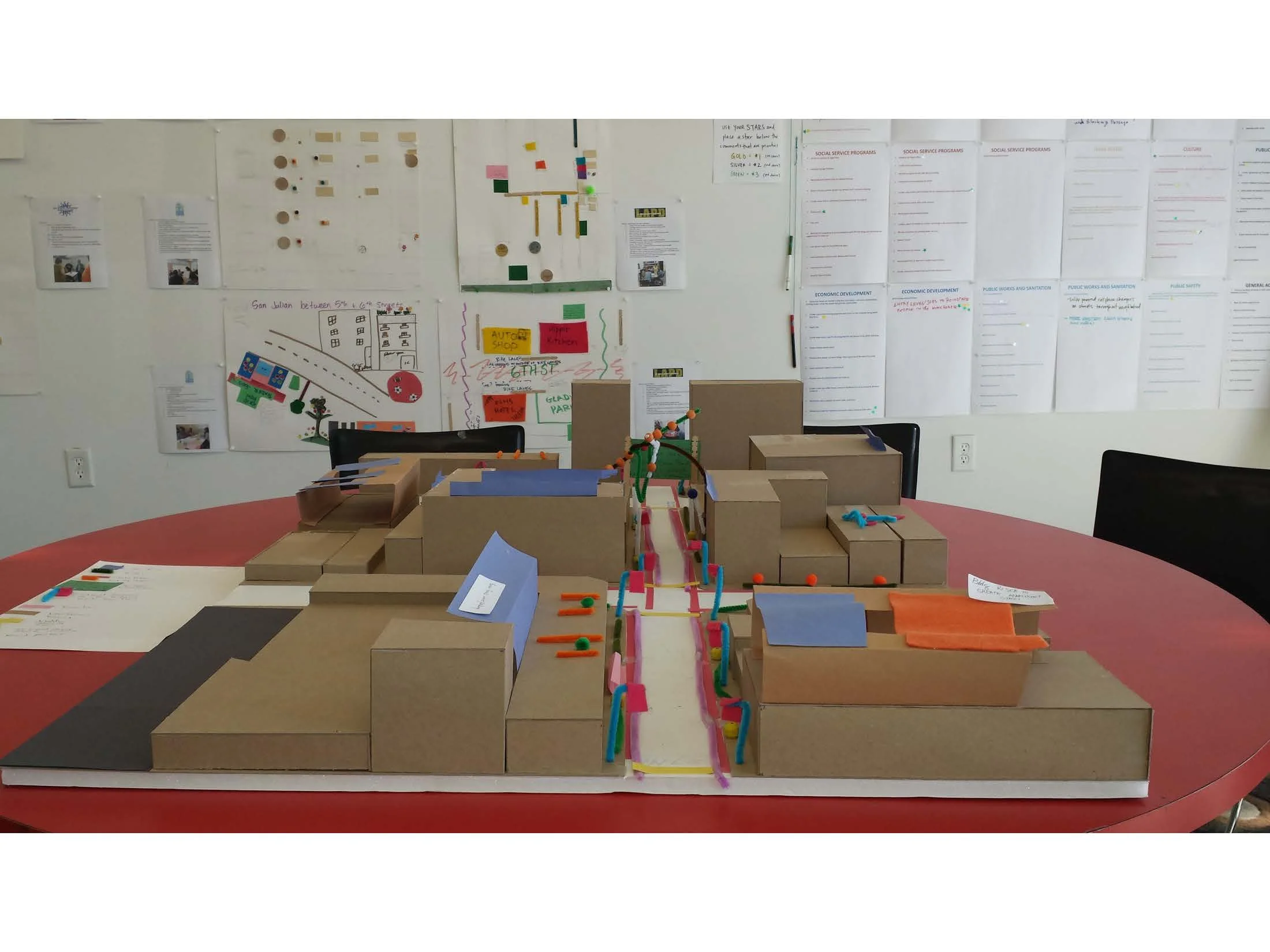 Design model examining improvements to corridors