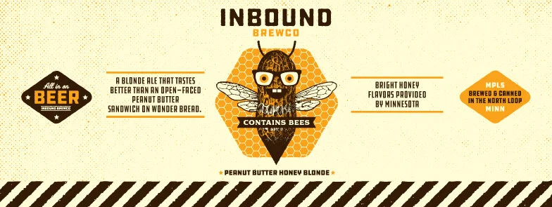 Beer Reelase -- Contains Bees: Peanut Butter Honey Blonde