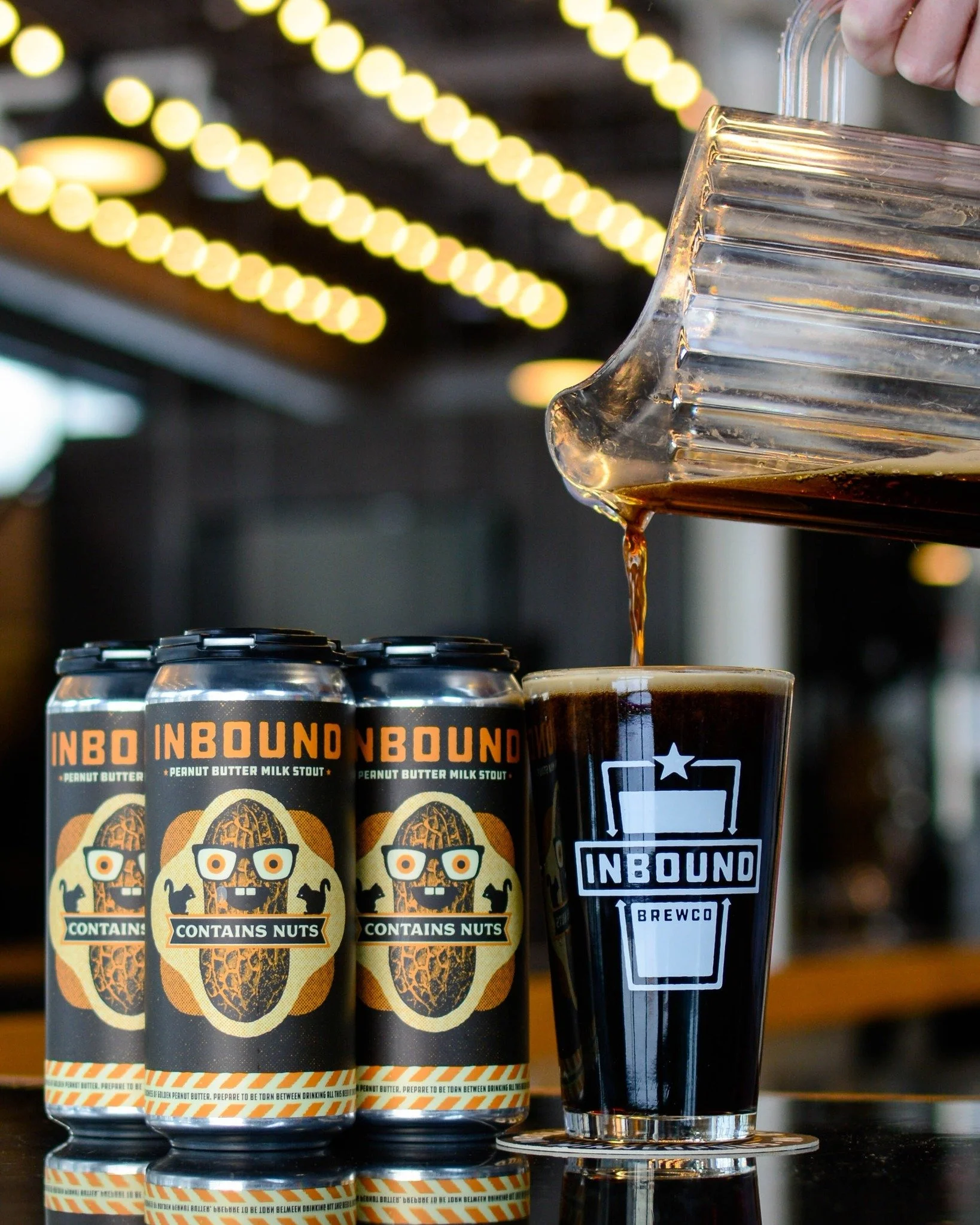 🍺 Today's $12 pitcher special is our most requested, Contains Nuts! 

🥜  A smooth and chocolatey milk stout encounters the richness of golden peanut butter. Prepare to be torn between drinking all this beer at once and hoarding it like a squirrel s
