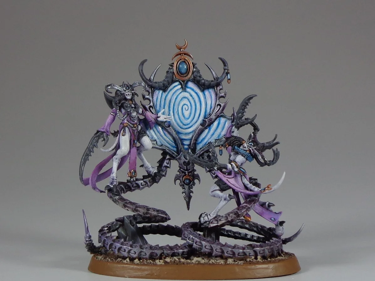 Daemons Miniatures GW's New Slaanesh Daemons, Painted — Paintedfigs Miniature Painting Service