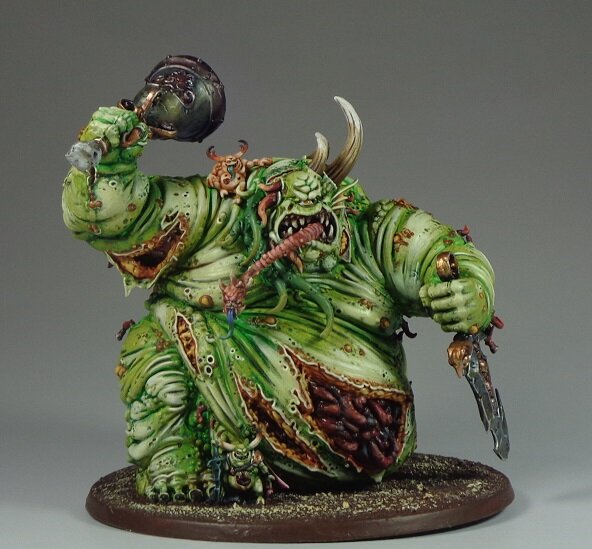Painted Death Guard and Nurgle Daemons — Paintedfigs Miniature