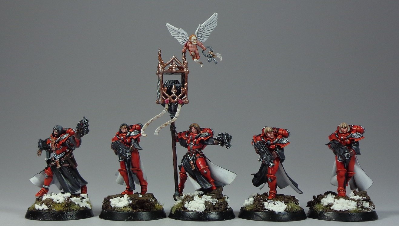 Sisters of Battle Order of the Bloody Rose miniature painting service warhammer painting service warhammer 40k painting service miniature painting services miniature painting commission (2).JPG