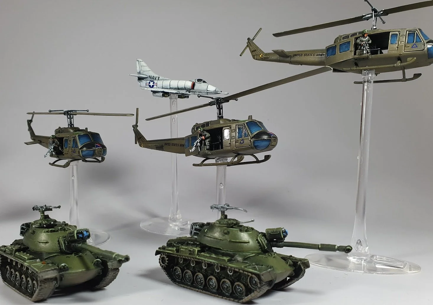 A Giant Vietnam War Historical Miniature Painting Commission