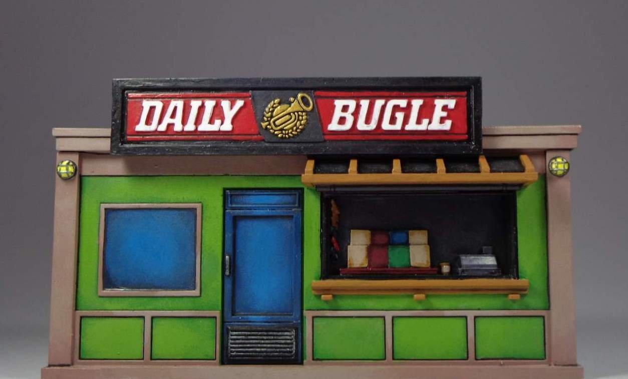 Marvel Crisis Protocol News Stand Daily Bugle 28mm Terrain Infinity Games 
