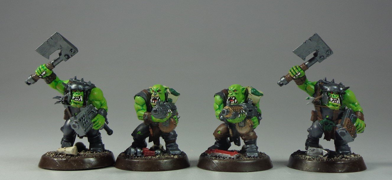 Painting some Bright Green Warhammer 40k Space Orks — Paintedfigs ...