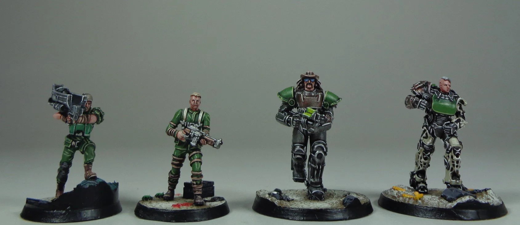 Fallout Miniatures Tank Painting Fallout Wasteland Warfare Miniatures β Paintedfigs Miniature ...