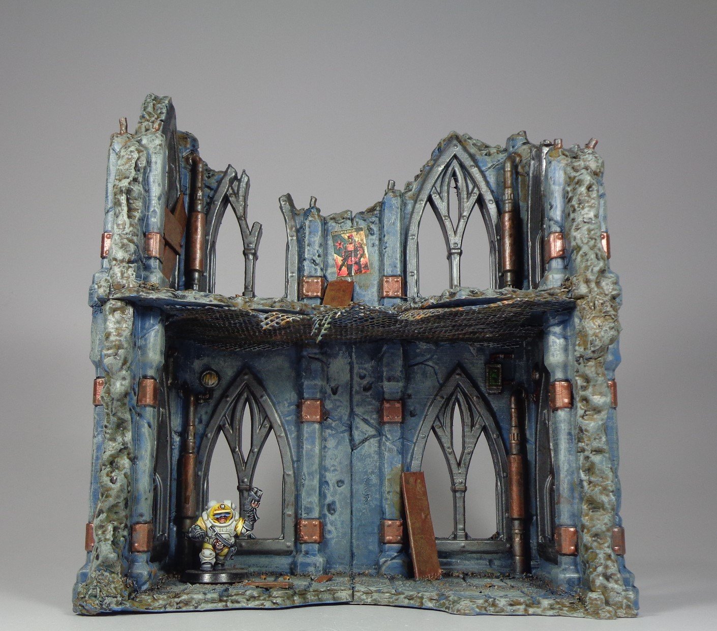 Prepainted GOTHIC Ruins set - warhammer 40000 wargaming scenery